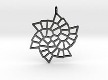 Load image into Gallery viewer, Fibonacci Snowflake Pendant (Steel) - Hanusa Design