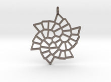 Load image into Gallery viewer, Fibonacci Snowflake Pendant (Steel) - Hanusa Design