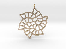 Load image into Gallery viewer, Fibonacci Snowflake Pendant (Steel) - Hanusa Design