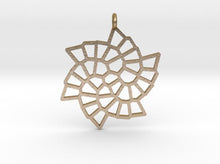 Load image into Gallery viewer, Fibonacci Snowflake Pendant (Steel) - Hanusa Design
