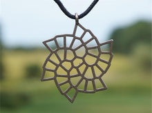 Load image into Gallery viewer, Fibonacci Snowflake Pendant (Steel) - Hanusa Design
