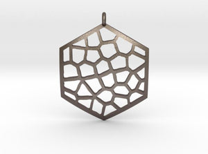 Honeycomb Pendant (Steel) - Hanusa Design
