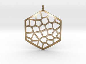 Honeycomb Pendant (Steel) - Hanusa Design