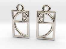 Load image into Gallery viewer, Tiny Golden Ratio Earrings (Metal)
