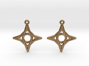 Diamond Star Earrings (Metal)