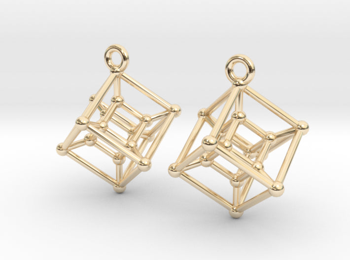 Hypercube Earrings (Metal)