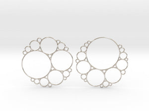 Bubbly Apollonian Earrings (Metal)