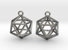 Load image into Gallery viewer, Icosahedron Earrings (Metal)
