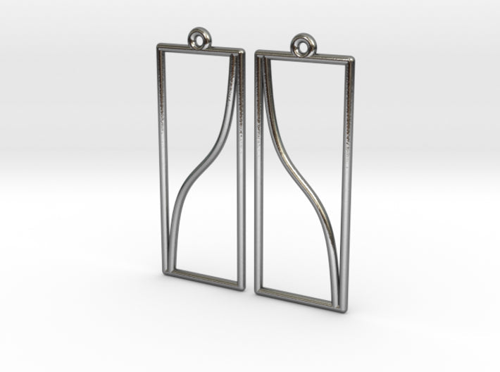 Tangent Function Earrings (Metal)