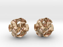 Load image into Gallery viewer, Gyroid Earrings (Metal)

