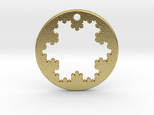 Load image into Gallery viewer, Koch Snowflake Necklace (Metal)
