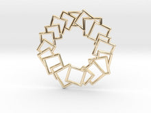 Load image into Gallery viewer, Squares Wreath Pendant (Metal)
