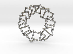 Squares Wreath Pendant (Metal)