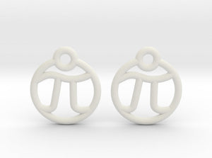 Tiny Pi Earrings (Nylon)
