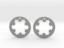 Load image into Gallery viewer, Koch Snowflake Earrings (Nylon)
