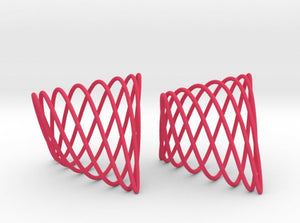 Tetrahedral Cage Earrings (Nylon)