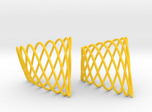 Tetrahedral Cage Earrings (Nylon)