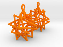 Load image into Gallery viewer, Tetrahedron Compound Earrings (Nylon)
