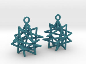 Tetrahedron Compound Earrings (Nylon)