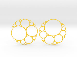 Bubbly Apollonian Earrings (Nylon)