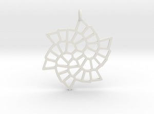 Fibonacci Snowflake Pendant (Nylon)