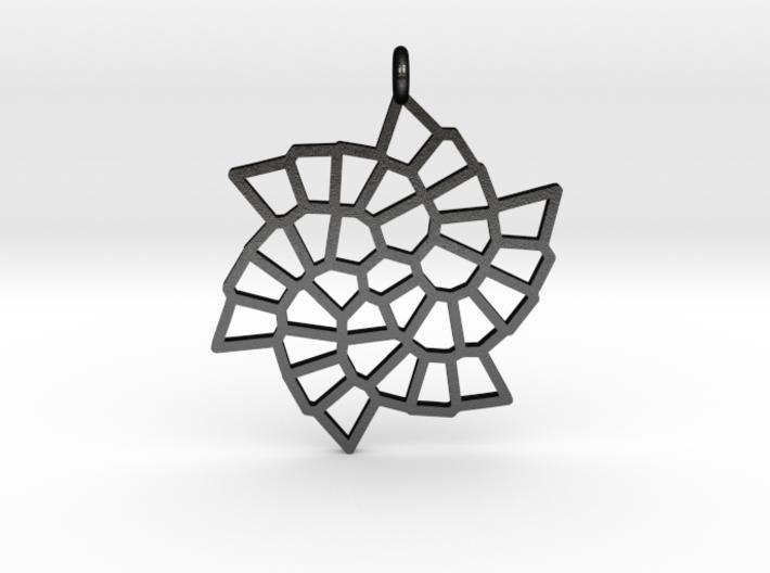 Fibonacci Snowflake Pendant (Steel) – Hanusa Design