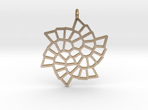 Fibonacci Snowflake Pendant (Steel) - Hanusa Design