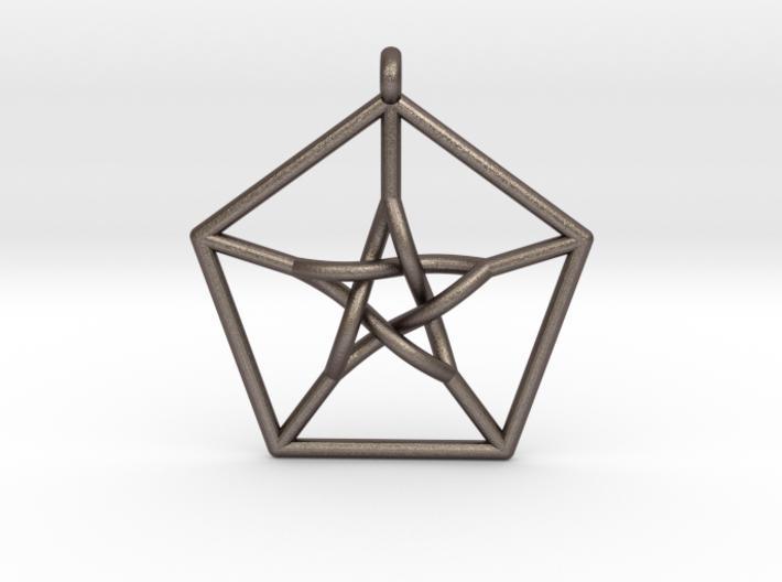 Petersen Graph Pendant (Steel) - Hanusa Design
